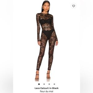 Fleur du Mal lace catsuit - NWT, XS
